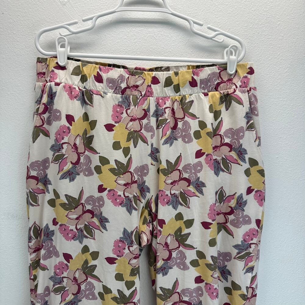 Pact Women's Natural Organic Cotton Staycation Sleep Pant Pink Floral XL - Picture 5 of 14